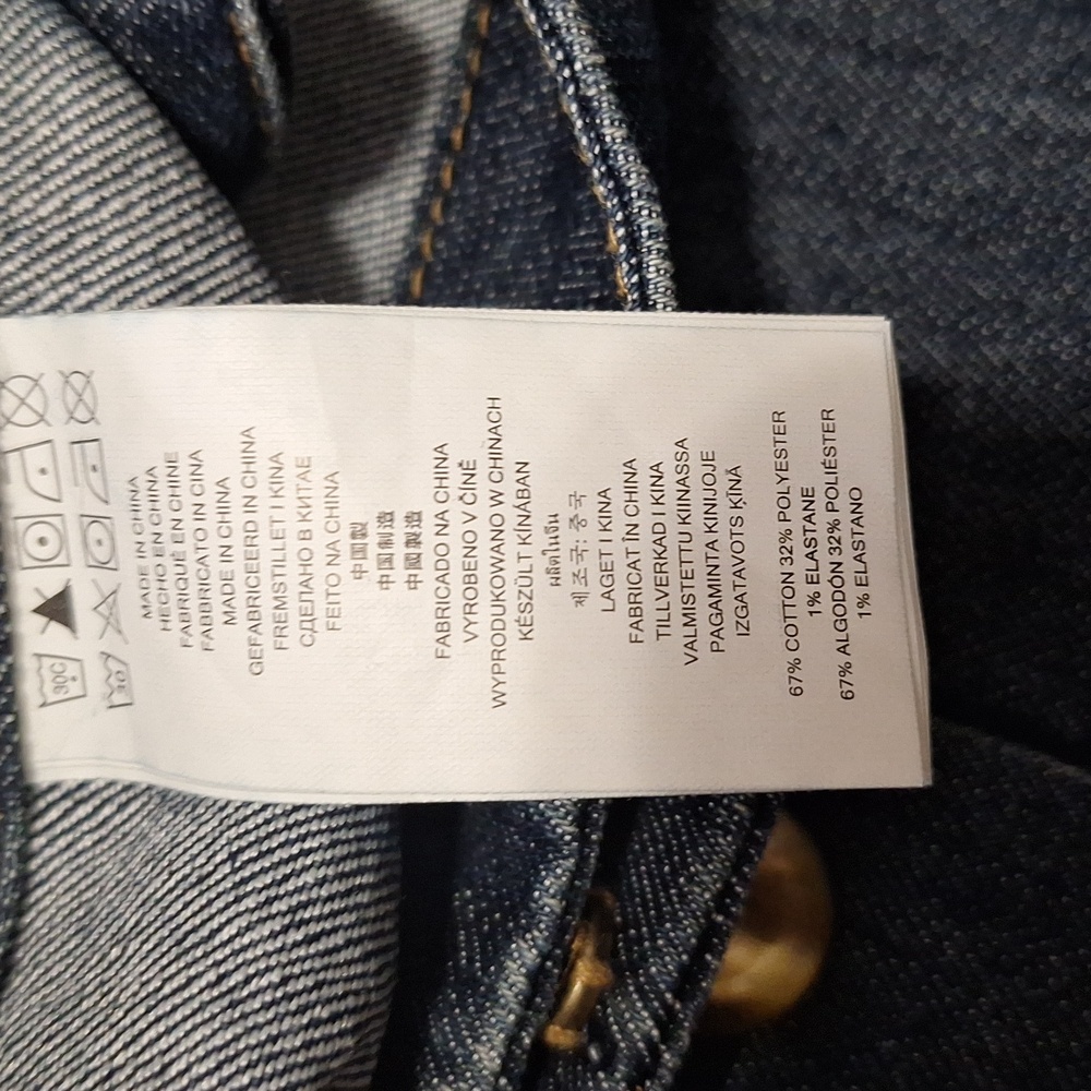 Michael Kors denim button-up mini skirt - 12 - dark blue - Picture 5 of 7